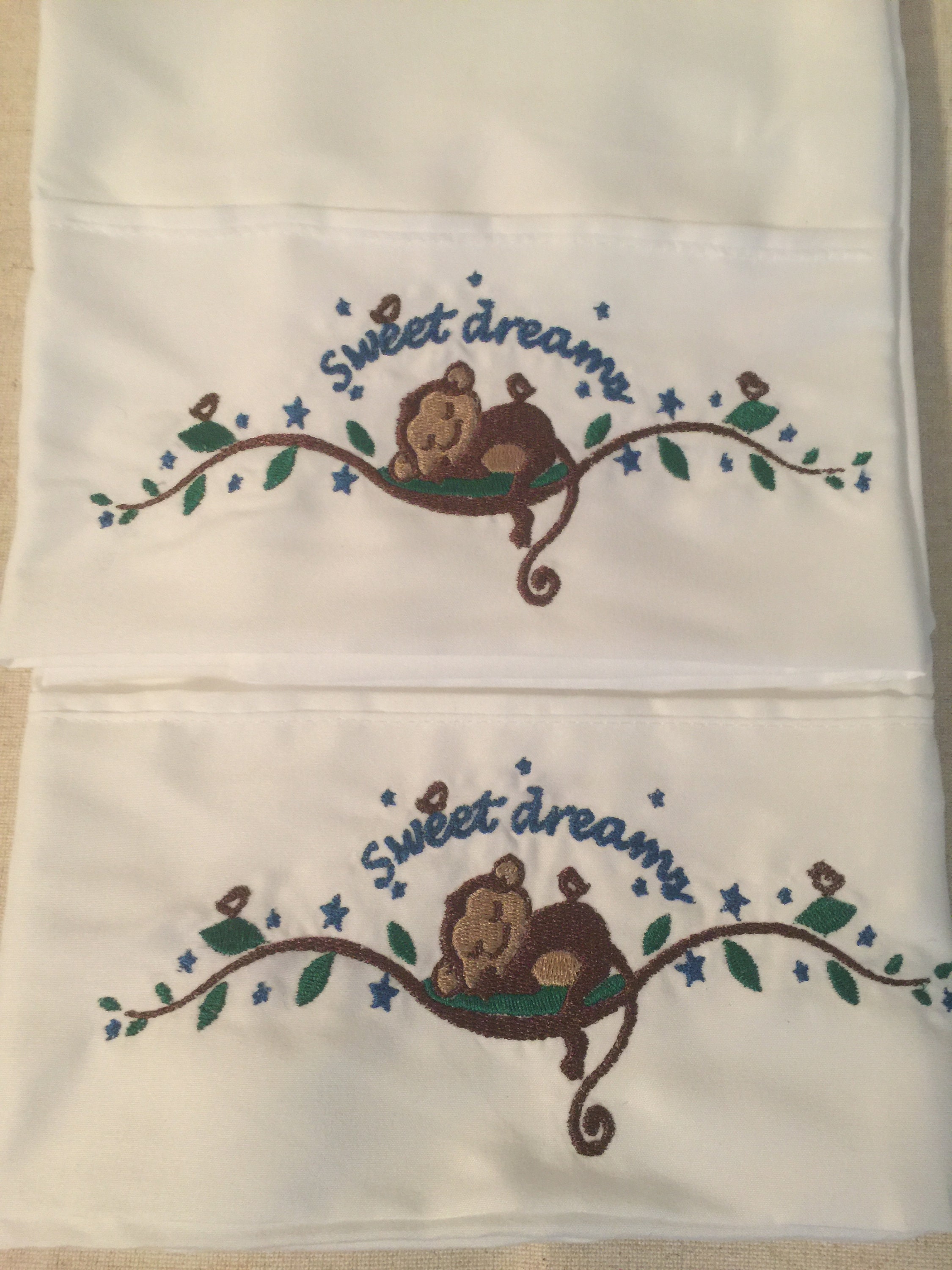 custom embroidered pillowcases