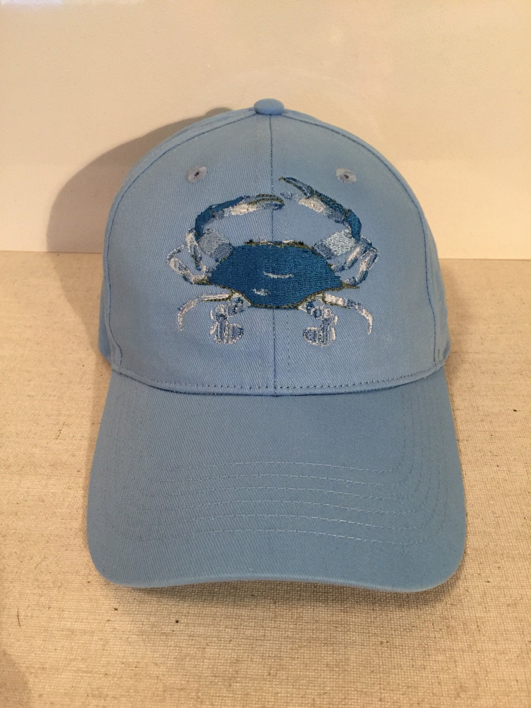 Custom Embroidered Blue Point Crab Cap - Etsy