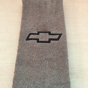 Custom Embroidered Personalized Chevy Bow Tie Hand Towel/Sweat Towel