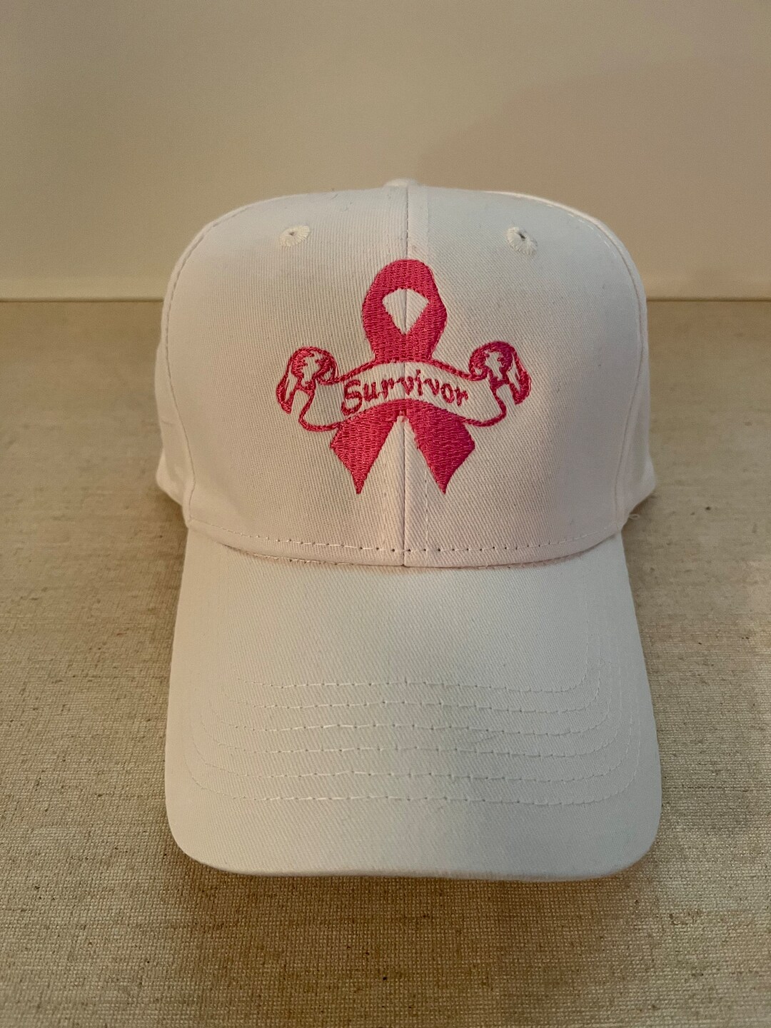 Pattern Cancer Ribbon Cap Custom Embroidered Pink Ribbon-breast Cancer Survivor Cap - Etsy