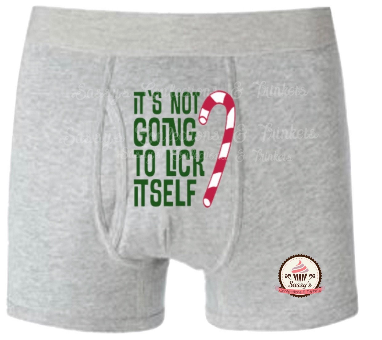 It's Not Going to Lick Itself Candy Cane Naughty but Practical Boxer Briefs  -  Canada