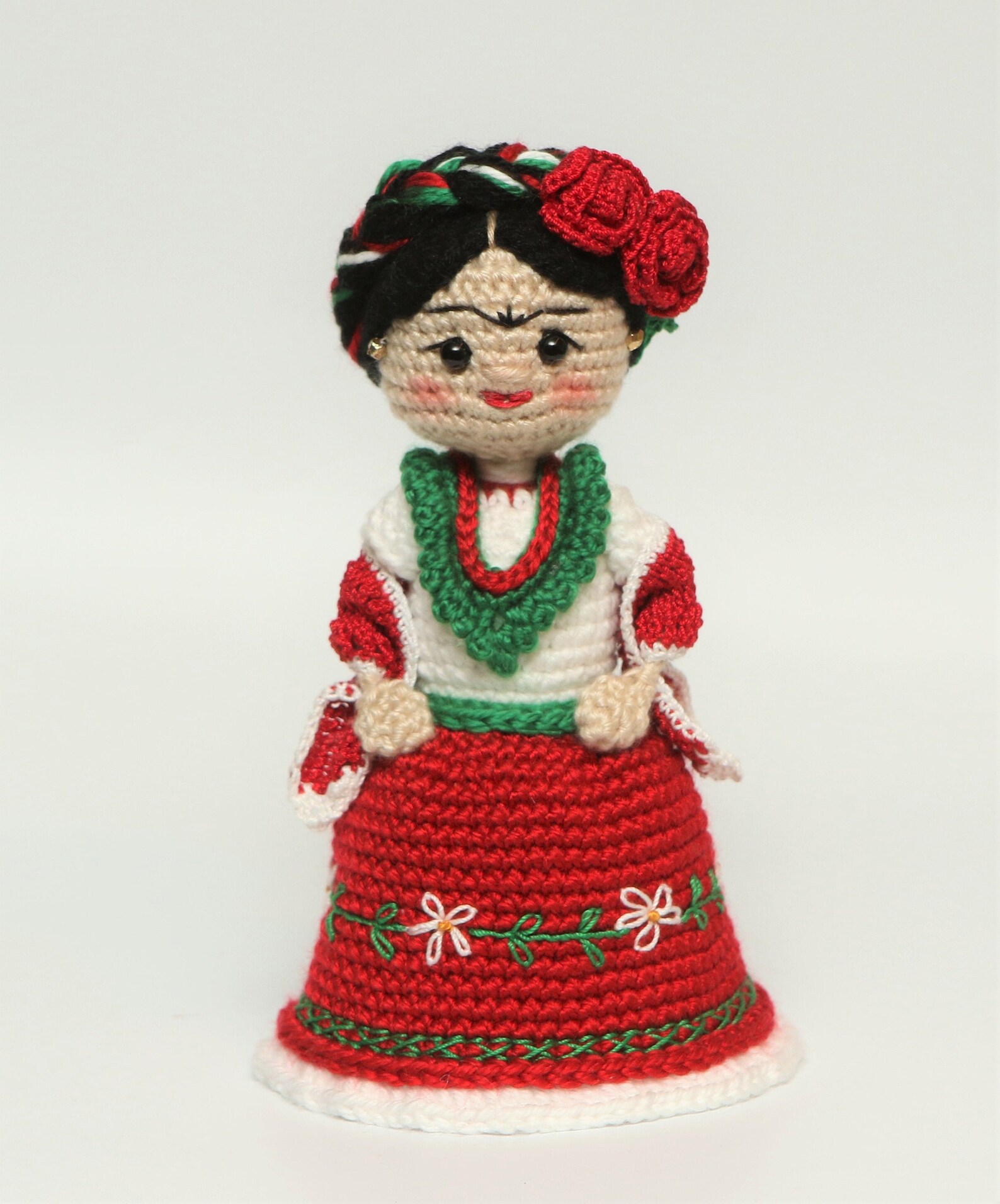 Handmade Mexican Girl Doll Crochet Knit doll Etsy