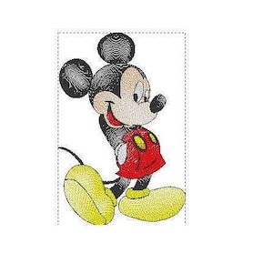 Mickey Mouse Basketball Fill Embroidery Design Instant 