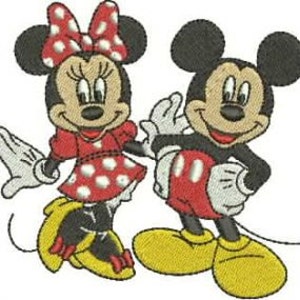 Mickey and Minnie Mouse Machine Embroidery Designs Mickey Mouse INSTANT DOWNLOAD