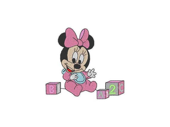 Broderie Minnie Mouse Lune Etoiles Bebe Design Design De Etsy