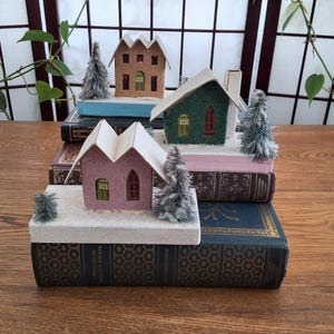 Clôture En Bois Vintage Sapin De Noël 1900 - Décoration Maison De Poupée Ou Crèche