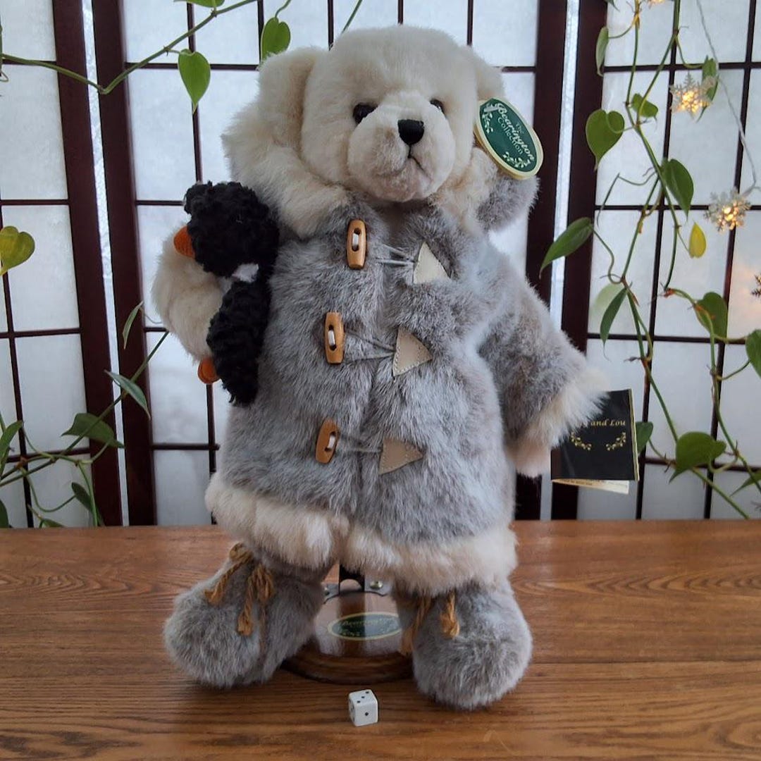 Vintage Bearington Collection ''iggy and Lou'' Stuffed Polar Bear