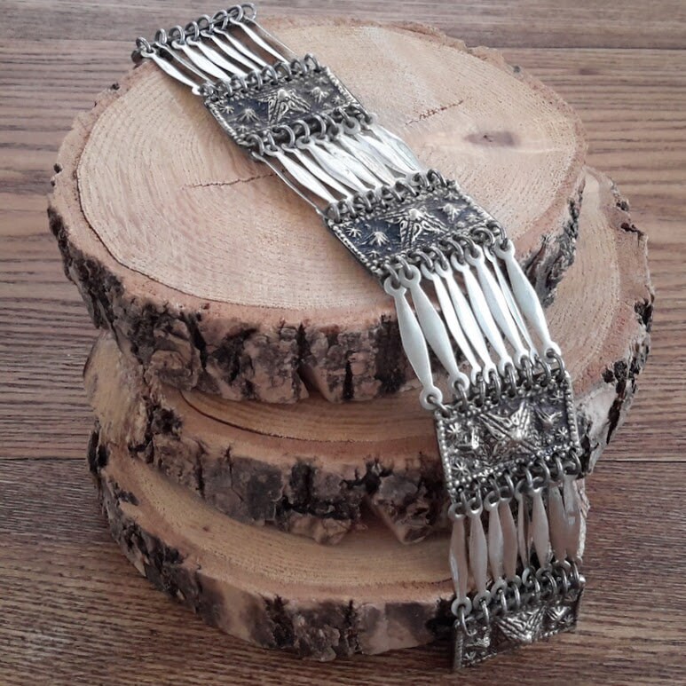 Bracelet Vintage En Argent Sterling 925 Avec Breloques Souvenirs Canada, Mexique...