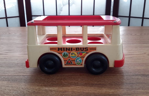 Buy Vintage Made in U.S.A. Fisher-price FP-141 Plastic “mini-bus