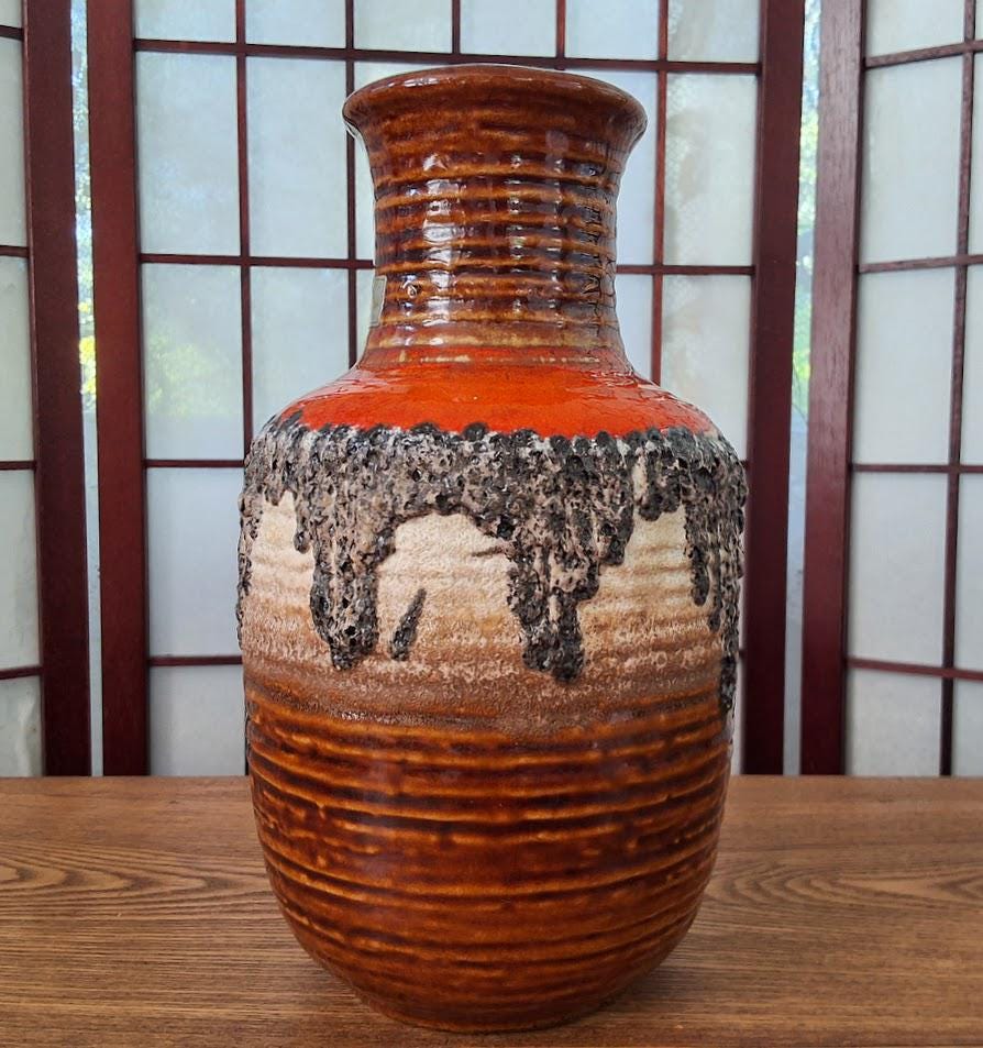 Vintage Carstens Tonnieshof 7903-25 West Germany Fat Lava Pottery