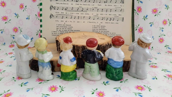 Vintage Grouping of Six (6) Made in Japan Boy Musician/boy