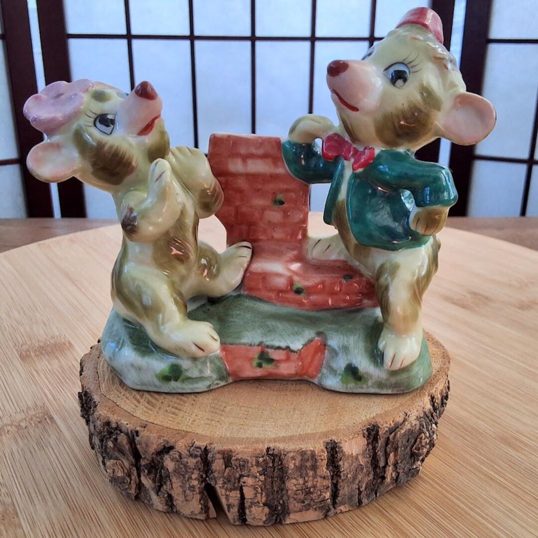 Vintage Made in Japan Bongo the Circus Bear and Lulubelle Ceramic