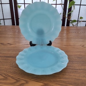 カナダパイレックス　ロビンスエッグブルー Vintage Made in Canada Pyrex Set of Two (2) Robin's Egg Blue Glass
