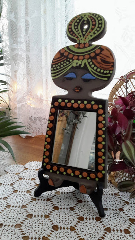 from Sweden＊Vintage mirror・* Round Mirror, Sweden, 1940s for sale at Pamono