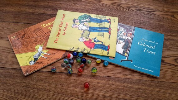 Vintage Set of Three English School Books for Children Edited by