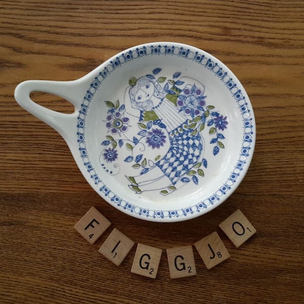 Vintage Ceramic 5 Inches Skillet Dish ''Lotte Turi-Design'' Figgjo Norway