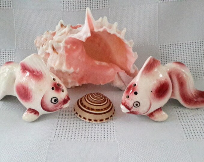 Koi Fish Salt and Pepper Shakers, Japan Etsy