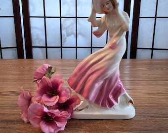 Vintage Royal Dux Czech Jitka Forejtova All-white Porcelain Seated