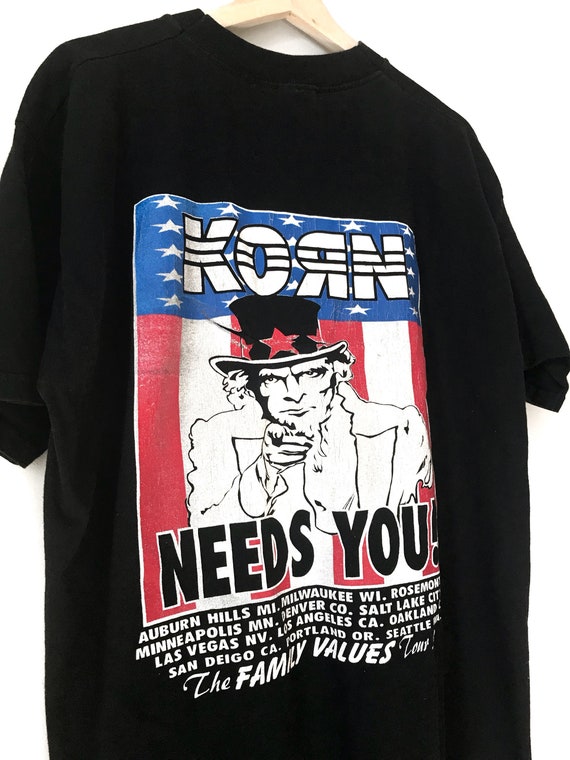 RARE Vintage KORN "KoRn Kampaign '98" T-Shirt (19… - image 1