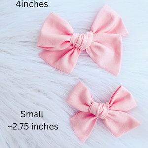 Rose Hair Bows Toddler Girl Pigtail Bow Set Hair Clips Fall Outfit Hair Accessories image 9