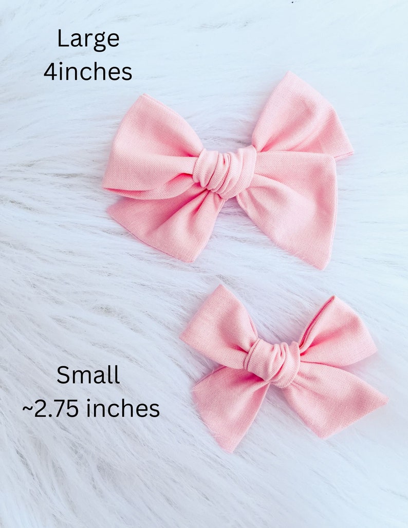 Rose Hair Bows Toddler Girl Pigtail Bow Set Hair Clips Fall Outfit Hair Accessories image 9