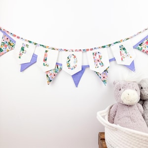 Custom Name Banner - Fabric Bunting Banner