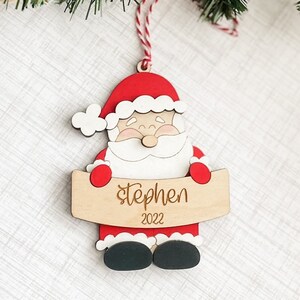 Santa Ornament, Christmas Ornament, Family Ornament, Ornament for Child, Santa Claus Ornament, Cute Kid Ornament, Christmas Ornament for Kid