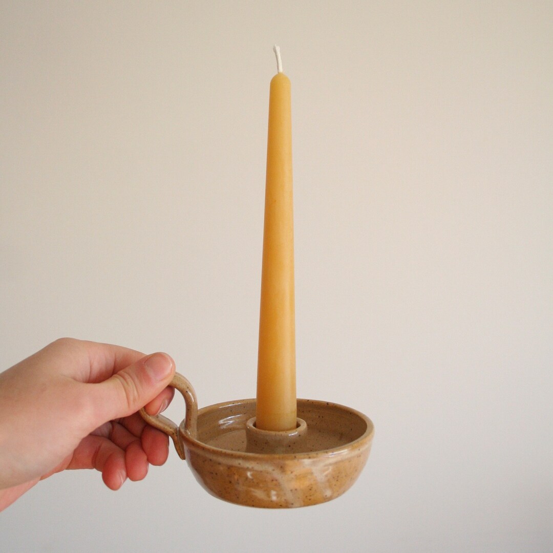 Handmade Pottery Taper Candle Holder Etsy