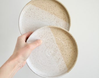 Handmade Ceramic Side Plate Set, 2 pieces