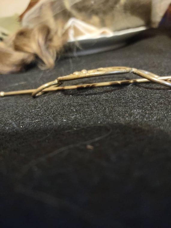 Bronze Hair Slide with Stick - image 8