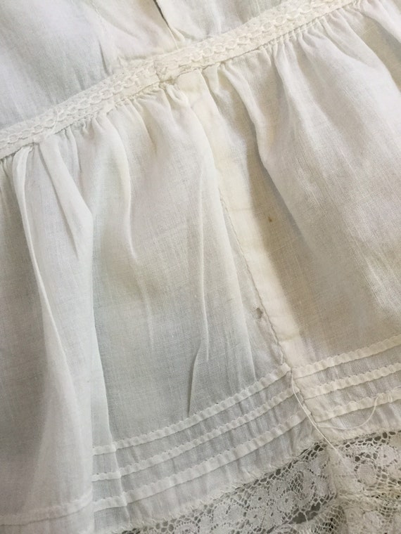 Vintage Christening Dress, Handmade Baptism Dress… - image 7