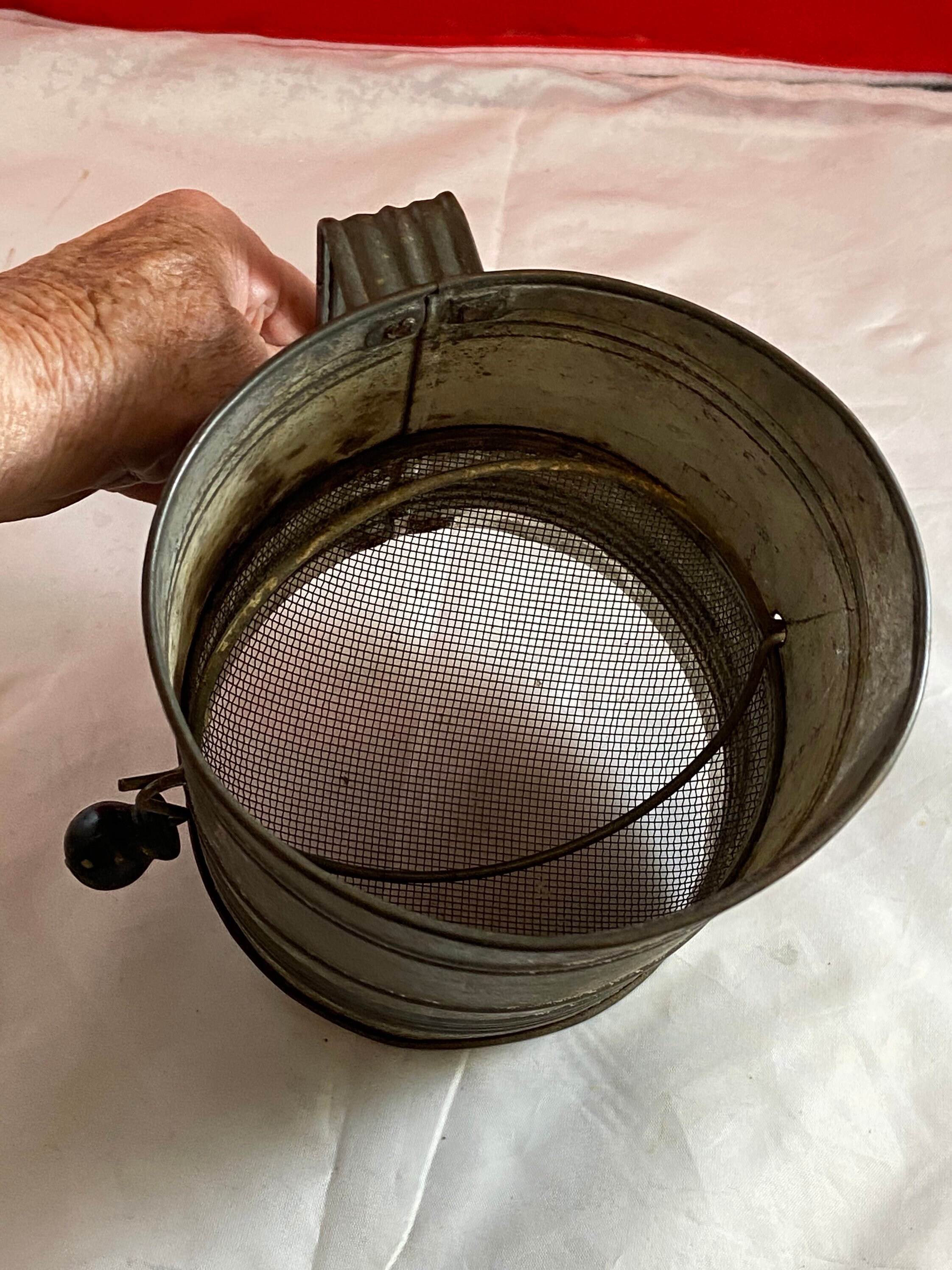 Vintage Antique Sifter Rusty Flour Sifter Farmhouse Kitchen Etsy