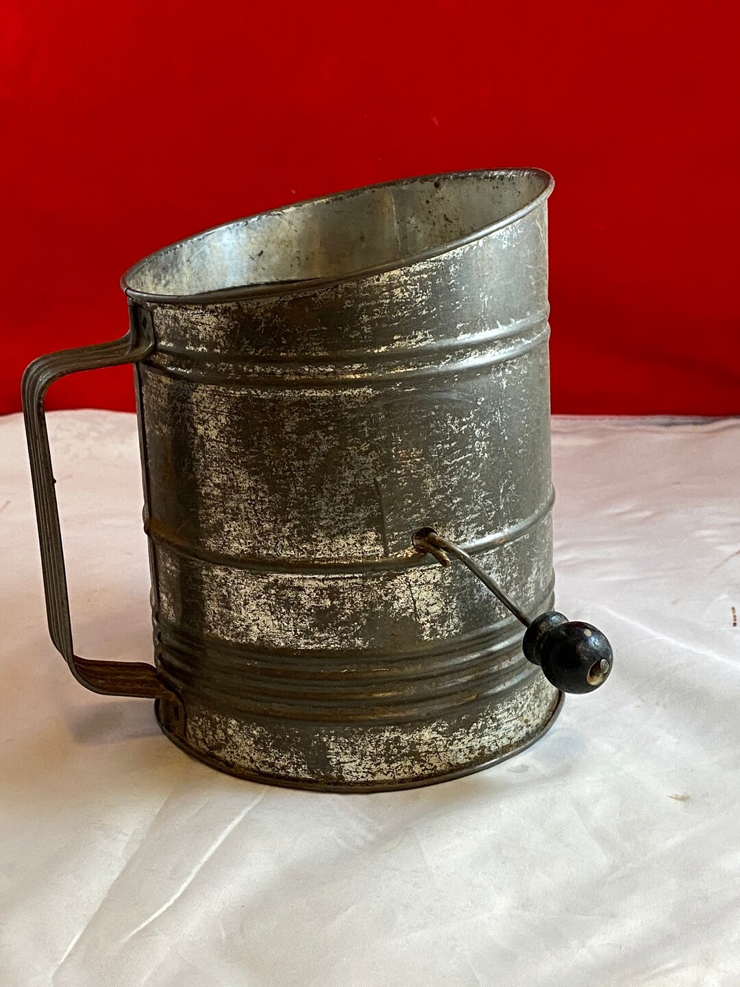 Vintage Antique Sifter Rusty Flour Sifter Farmhouse Kitchen Etsy
