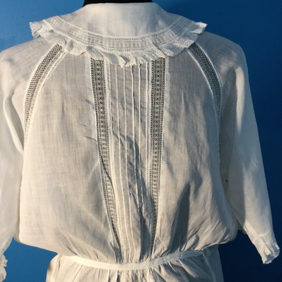 Antique Heirloom Blouse, Handmade 1910's- 20's Bat