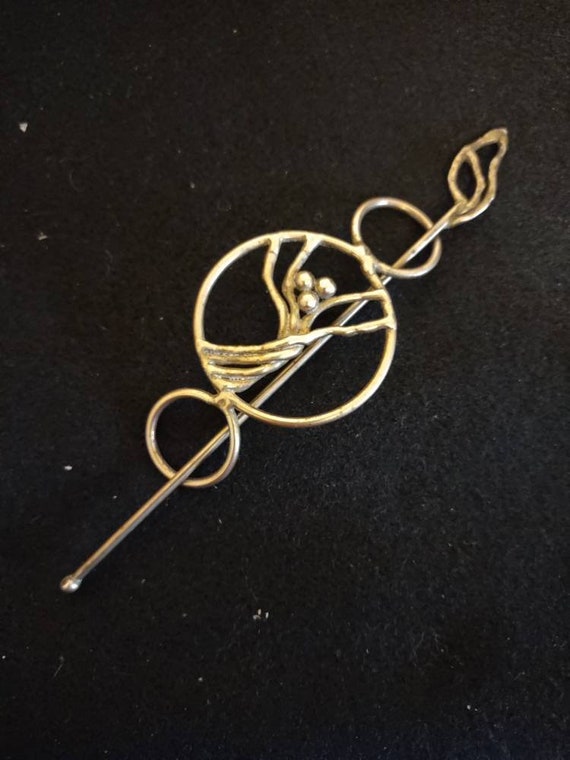Bronze Hair Slide with Stick - image 1