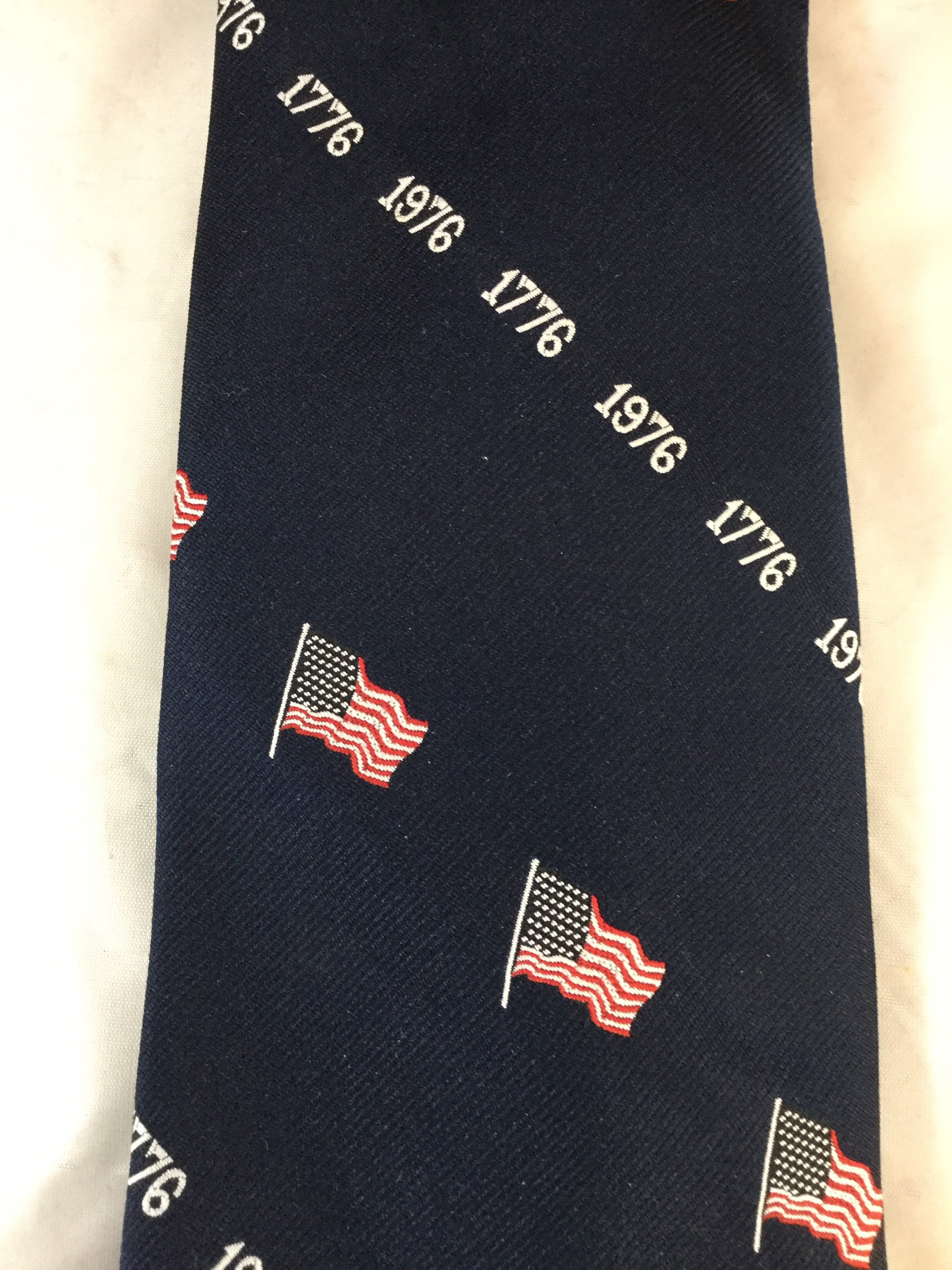 1976 Bicentennial Tie Vintage Flag Tie Patriotic Tie - Etsy