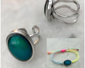 Mood Ring - Mood Bracelet - Color Changing Jewelry - Gift for her