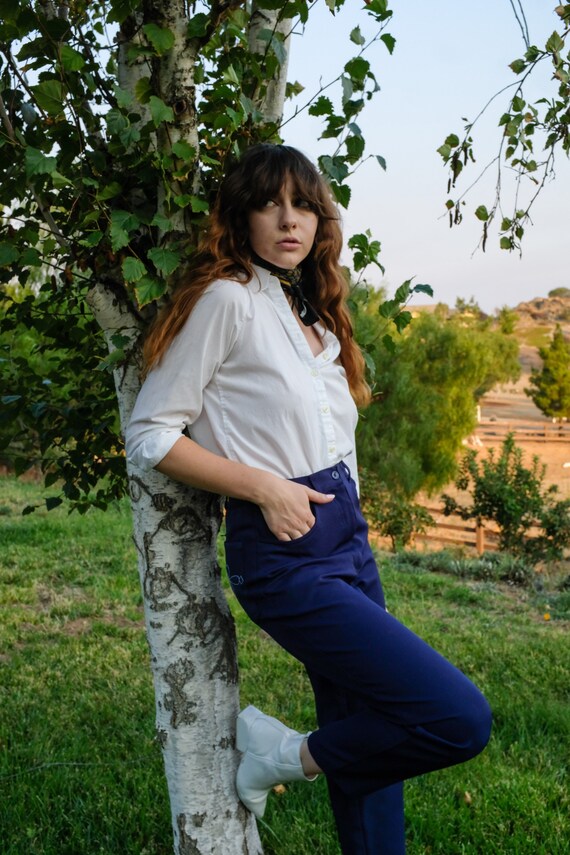 1960s Baby Blue Cowgirl Pants