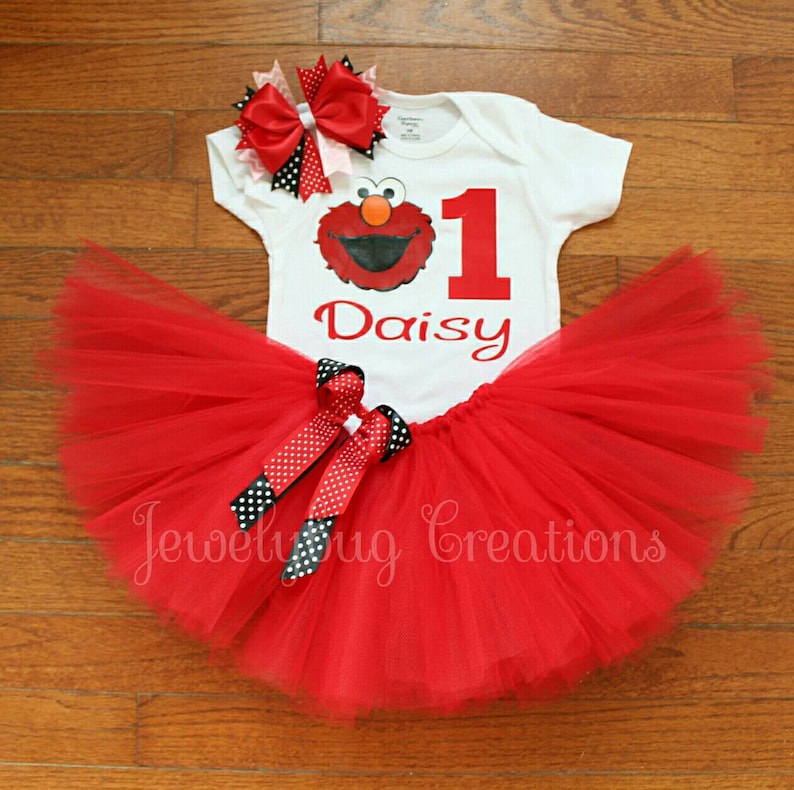elmo tutu birthday outfit