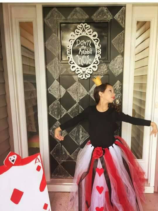 Alice and wonderland red queen skirt full length. | Etsy