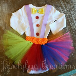 Halloween tutu clown costume
