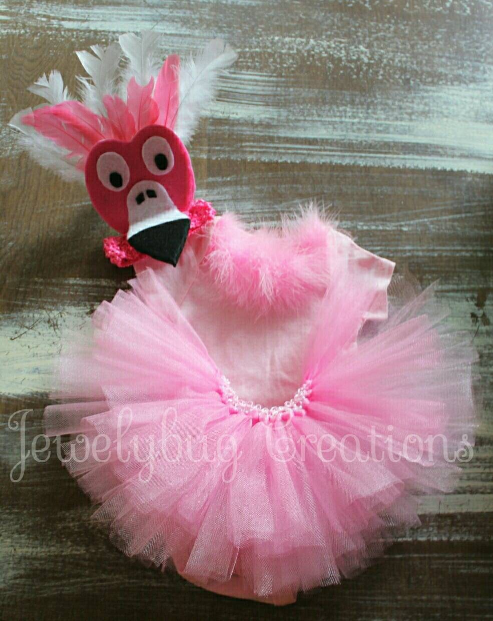 Flamingo Costume Tutu Skirt Halloween Costume Halloween Costume Idea  Halloween Costume for Girl Flamingo Party Flock Get Flocked up Feather 