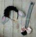 Eeyore tail, eeyore tail and ears 