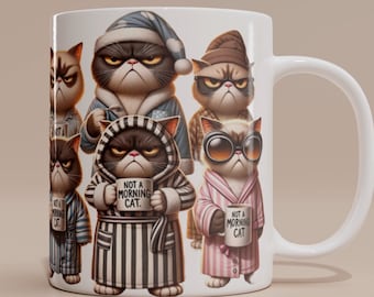 Funny Grumpy Cat Mug – Gift for Cat Lovers, 11oz