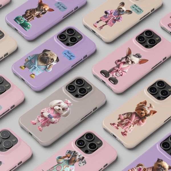 Custom iPhone Case - Dog Lover Gift | Chihuahua, Chinese Crested, Maltese, Shih Tzu, Pug, Pekingese, Dachshund, Brussels Griffon