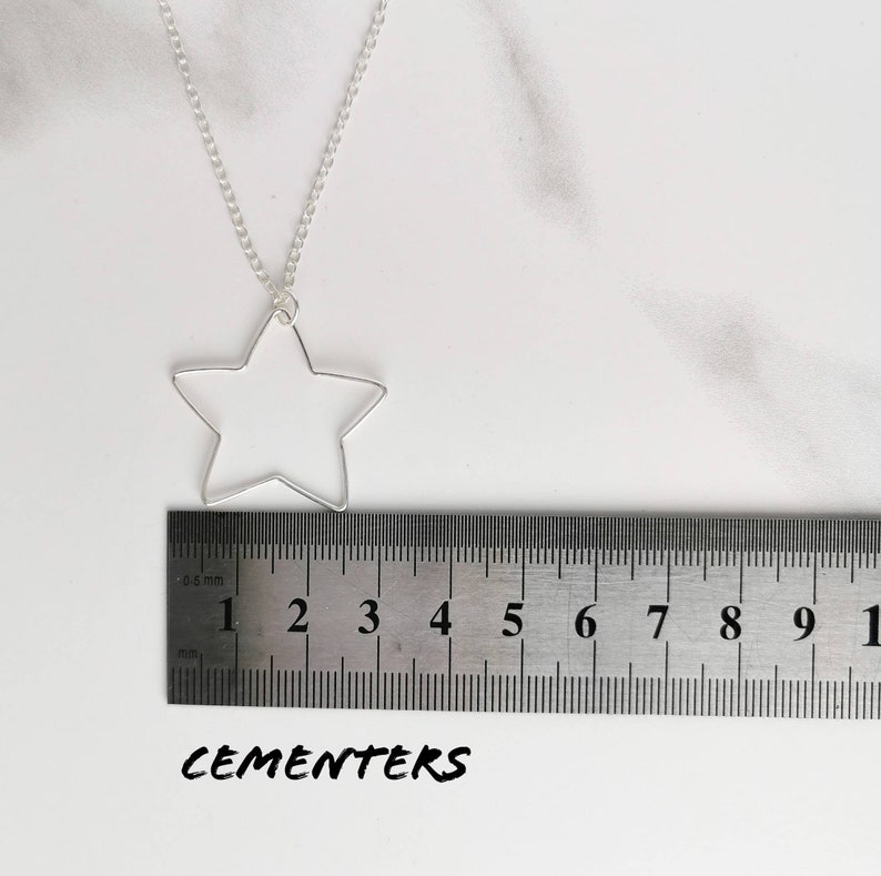 silver star charm recycled silver minimalist jewelry dainty necklace star jewelry 925 Sterling Silver star necklace celestial jewelry