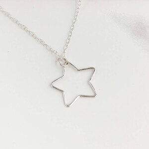 Star necklace, celestial jewelry, star jewelry, dainty necklace, minimalist jewelry, silver star charm, gift for mum sister friend teacher