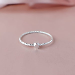 Fidget ring for anxiety, stress relief jewelry, adhd, worry spinner ring, silver stackable minimal, meditation jewelry, gift for adhd, kids
