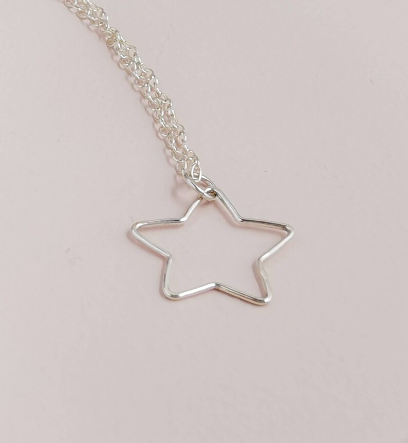 40th birthday jewelry gift, 925 Sterling silver star necklace, gift idea for auntie, sister, friend, celestial jewelry, happy birthday gift image 6