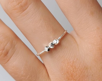 Fidget ring for anxiety, stress relief jewelry, adhd, worry spinner ring, silver stackable minimal, meditation jewelry, gift for adhd, kids